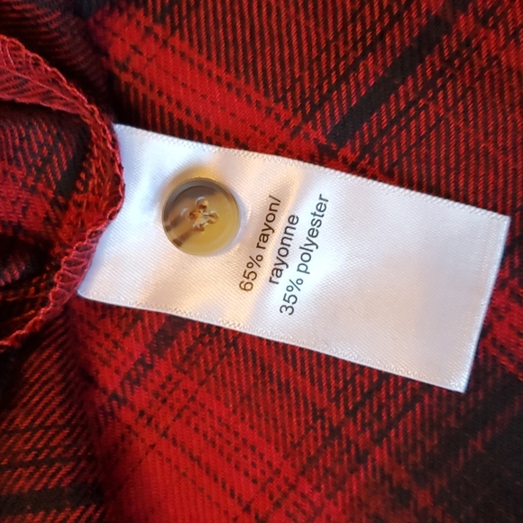 Maurices plaid flannel button down shirt size Medium *NWT - Picture 10 of 12